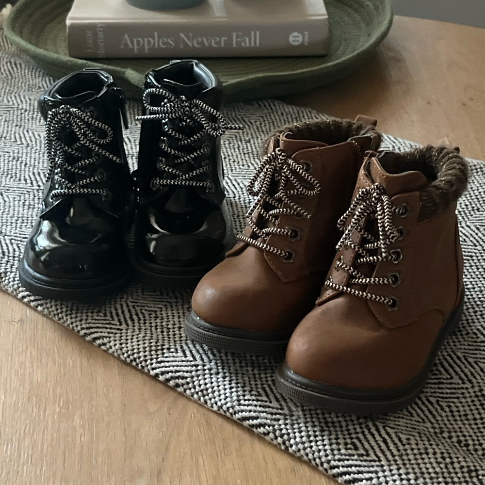 Wonder Nation Toddler Boots - 2 Pairs